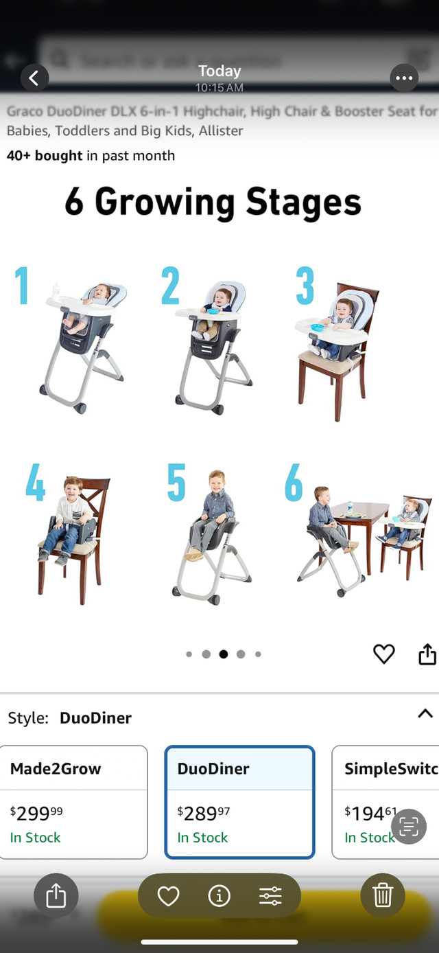 *Excellent Graco DuoDiner DLX 6 -in- 1 Highchair & Booster seat* in Feeding & High Chairs in Oshawa / Durham Region