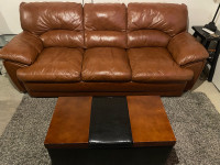 Quality Leather Couch: Great Price!
