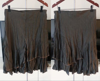 NEW - Dolcezza - Women's Layered Midi Knee Length Skirt (Size L)
