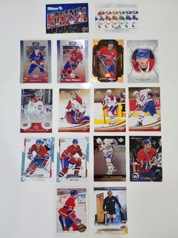 Montreal Canadians Group of 16 Cards in Arts & Collectibles in Edmonton