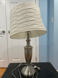 28 inch Height Brushed steel Table lamp sale $15
