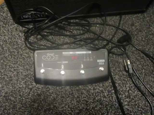 Mint Marshall Code 50 guitar amp 50 watts with pedal in Amps & Pedals in Kingston - Image 6