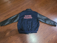 Mr D show Xavier Academy varsity jacket