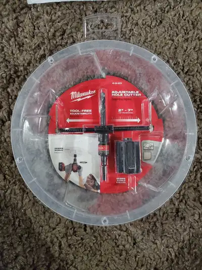 Adjustable Hole Cutter. Milwaukee tool., View more