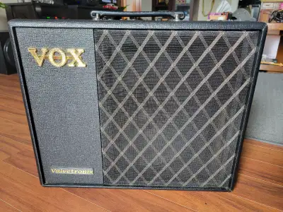 I bought this new about 6 months ago. Everything looks and sounds great. -40w -1x10 speaker By using...