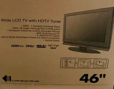 Samsung 46" HD LCD TV Television with HDTV Tuner, View more