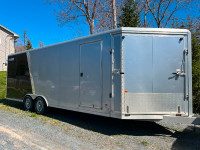2015 Mission Cargo Pro aluminum car hauler with snowmobile ramps