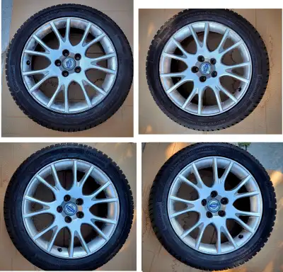 Volvo v70 AL wheels with winter tires 235/45R17 Continental winter contact. Very good condition. 88%...