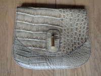 Leather lined Clutch  Purse Made in Toronto Canada