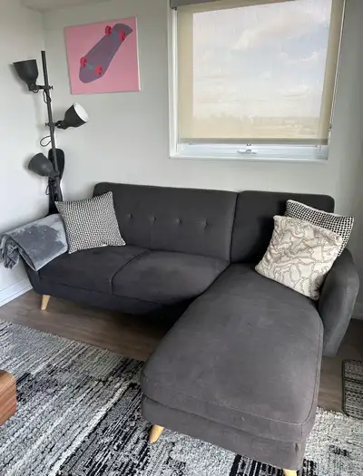 Structube L couch, View more