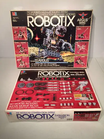 1985 ROBOTIX Milton Bradley Argus R-2000 Expansion X-1 Toys Box, View more