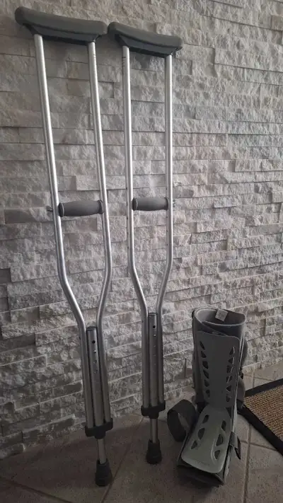 Crutches with Walking Boot, View more