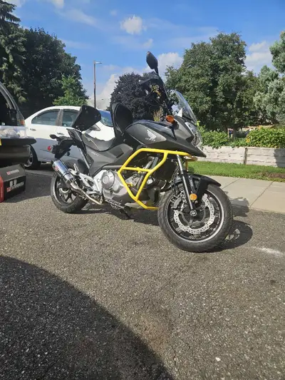 Stupidly low mileage nc700x honda bike with a bunch of upgrades. Previous owner was an older gentlem...