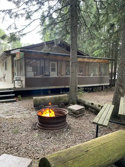 4 season cabin comes furnished Lake view. Located on lot #11 chamakese resort at Chitek Lake Call or...