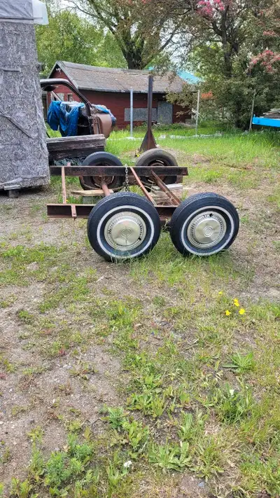 Dual axles frame suspension with electric brakes suitable to build, trailer