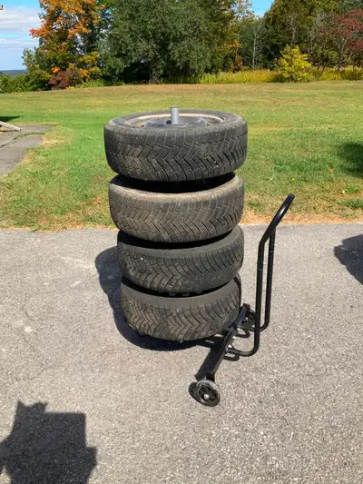 Ironman brand Polar Trax WPS radial ply winter tires. 195/60R15 92T. On rims that previously fit 200...