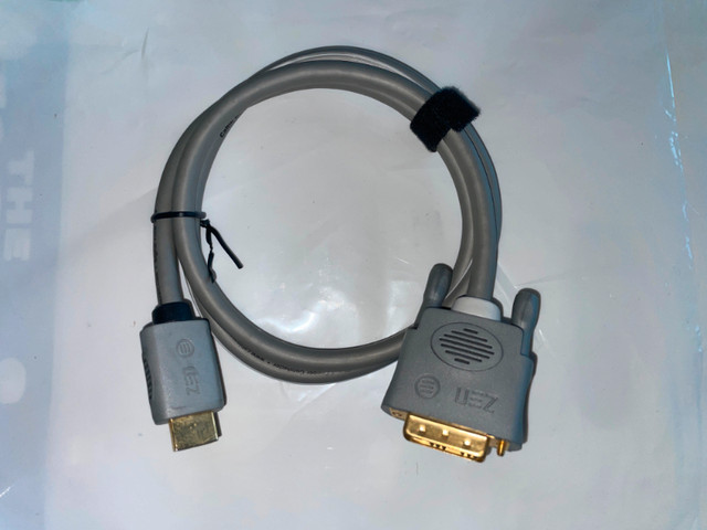 HDMI (female) to DVI (male) Cable for PC to Monitors or TV in Cables & Connectors in Strathcona County