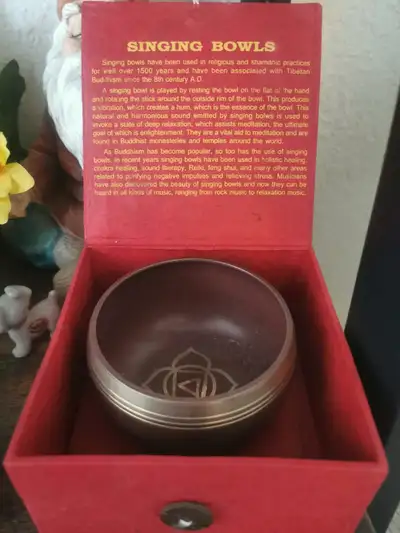 Singing Bowl for sale. Asking $30 Please get in touch if you are interested