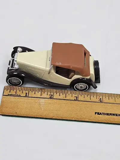 1945 MG tc by Lesney, metal & plastic die-cast in o-scale, View more