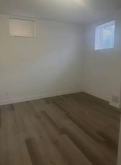 Private room & private washroom in a newly built two-bedroom & two washrooms basement with a separat...