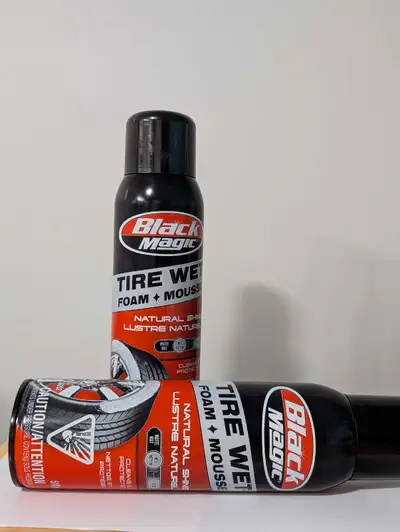 I'm selling Black Magic Tire Wet Foam, designed to cleanse and protect your tires while leaving a na...
