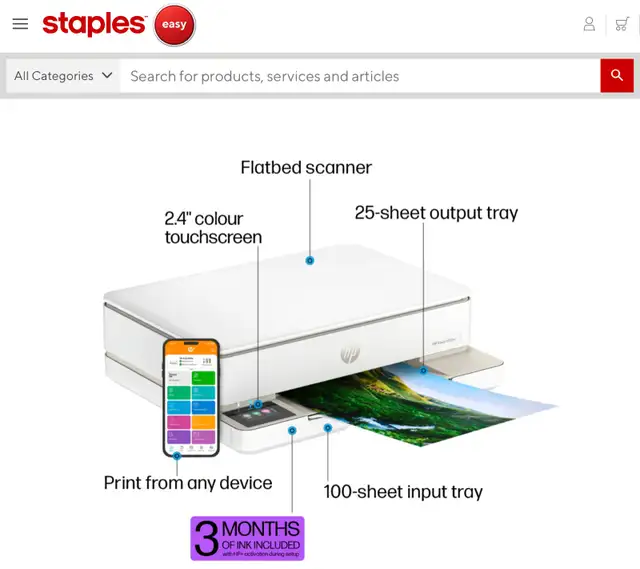 HP  ENVY 6155e All-In-One64036936855041123
