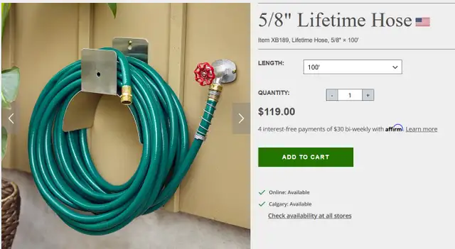 Heavy Duty Flexogen 100 foot 5/8 in Garden Hose dans Outils d'extérieur et entreposage dans Calgary - Image 4