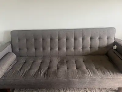 Futon with pillows, View more