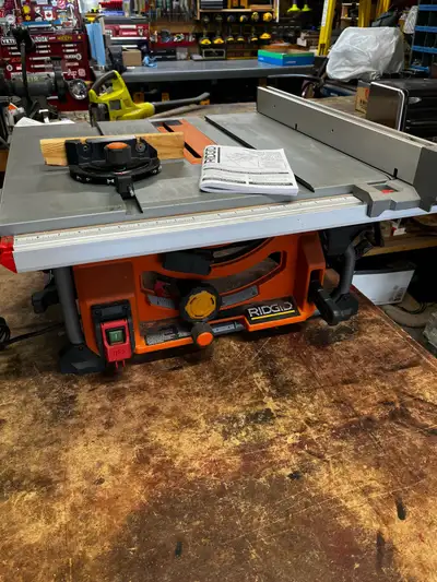 Rigid 10” 15 amp portable table saw with stand. Excellent condition, priced to sell. I have gone to...