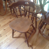 4 Solid Maple Kitchen Chairs