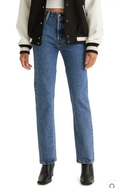     Levi’s Premium 501 Original Fit Straight Leg Jeans W28 L30, View more