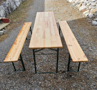 Beer tent table & benches