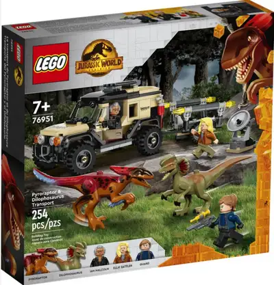 Price is Firm LEGO Jurassic World 76951 Includes 5 Minifigures: Pyroraptor, Dilophosaurus, Ian Malco...