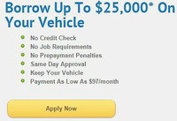 Saskatoon No.1 Car Title Loans Provider, No Credit Checks!