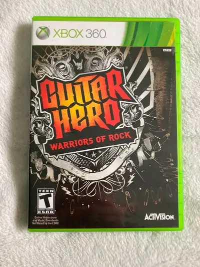 Xbox 360 Guitar Hero Warriors of Rock game jeu, View more