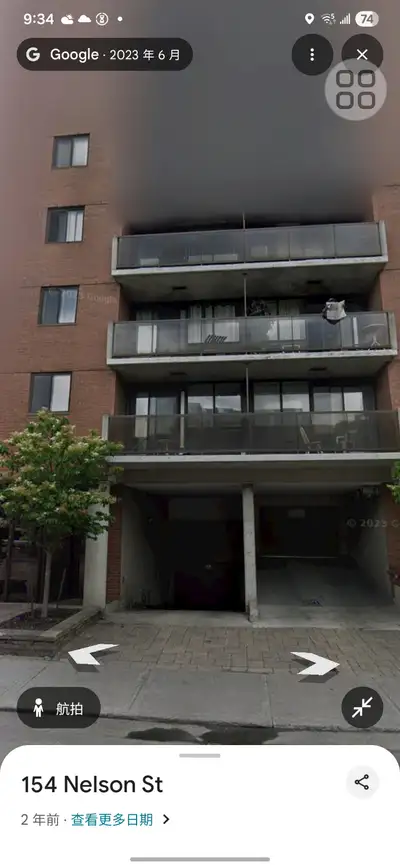 Downtown near Rideau st indoor parking spot ,crossing street from Lablows.