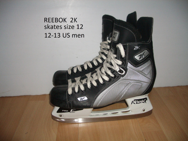 Patins _  REEBOK  2K  _ skates size 12 pour 12-13 US men dans Patins et patins à roulettes  à Ville de Montréal