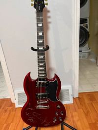 Epiphone SG Pro signed by Sheep Dogs