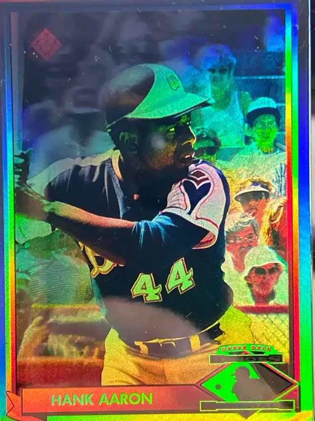 Hank Aaron Heroes Of Baseball Hologram Card in Arts & Collectibles in Markham / York Region - Image 2