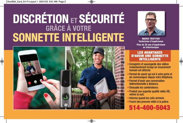 INSTALLATION SECURITY  SURVEILLANCE CAMERAS 514 400-2159 dans Appareils électroniques  à Ville de Montréal - Image 3