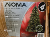 NOMA 7'(2.1m) INDOOR LIGHTED SPRUCE TREE