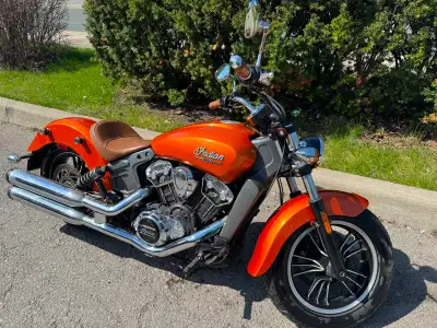 2018 Indian Scout Icon – Orange – Only 15,400 km Selling my 2018 Indian Scout Icon in orange with on...