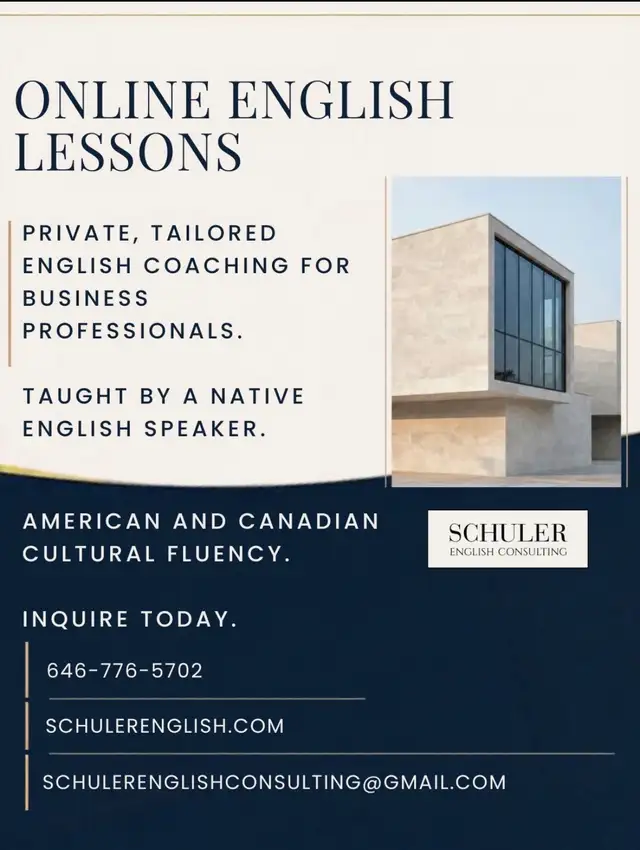 Online, Tailored English Lessons