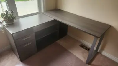 Desk  and book shelf, View more