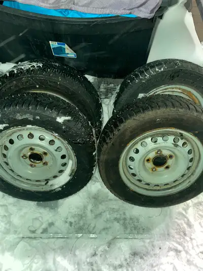 Selling winter tires that were on an 2008 Mazda 3 GL. Used for one season, plenty of tread left. I j...