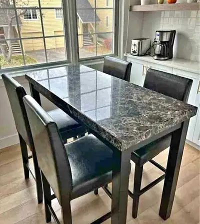 Brand New 4 seater marble dining set for sale near me , View more