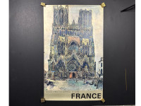 Reims Cathedral| French Poster|Maurice Utrillo| 