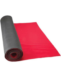 Neoprene Floor Runner / protector/red carpet - 27" x 15’ ft Red