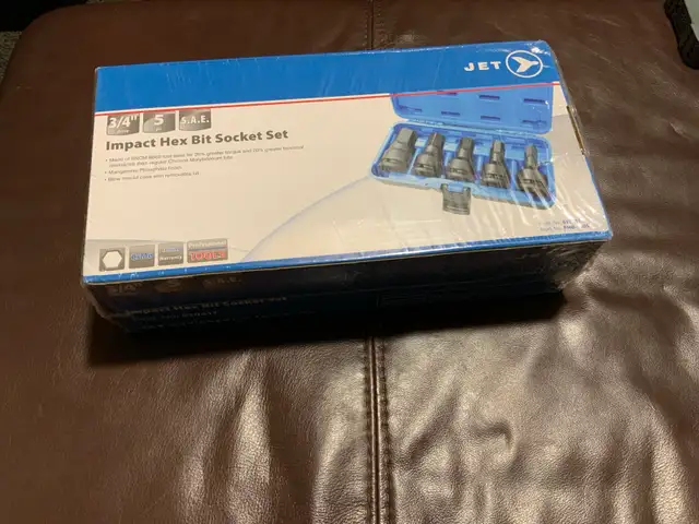 JET 3/4”  Impact SAE Hex Socket Set in Hand Tools in Oshawa / Durham Region - Image 2