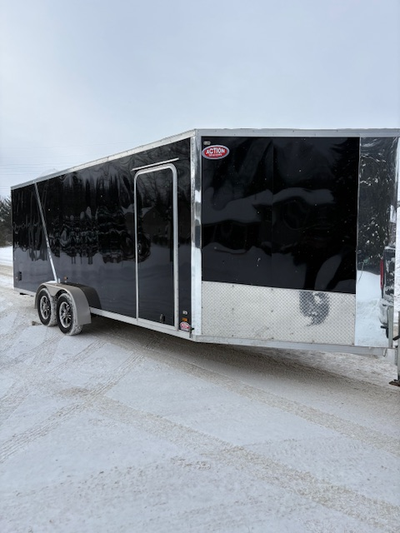 2021 ATST 7ft x 25ft (20ft Box 4.5ft nose) All aluminum frame drive in drive out trailer. Deluxe int...
